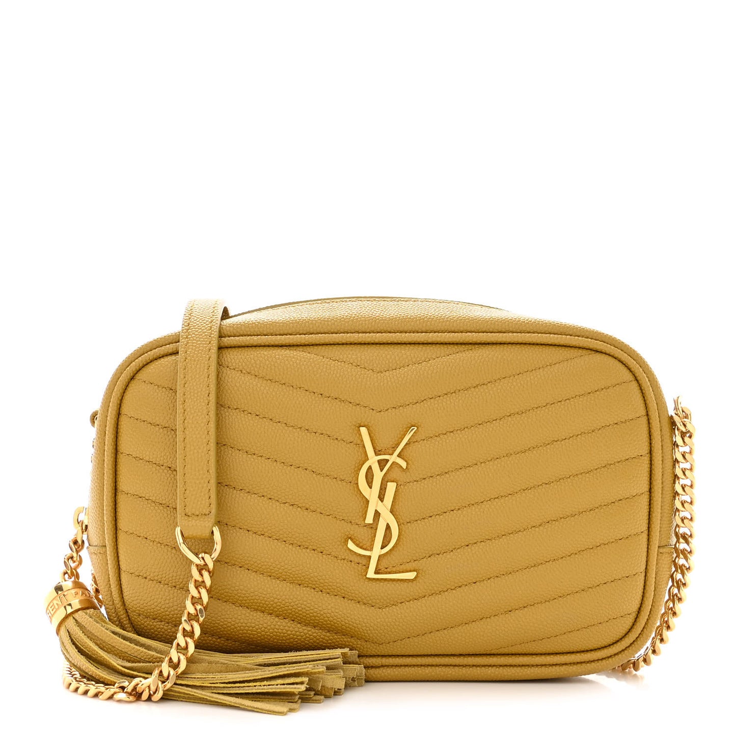 Grain De Poudre Matelasse Monogram Mini Lou Camera Bag Light Chartreuse
