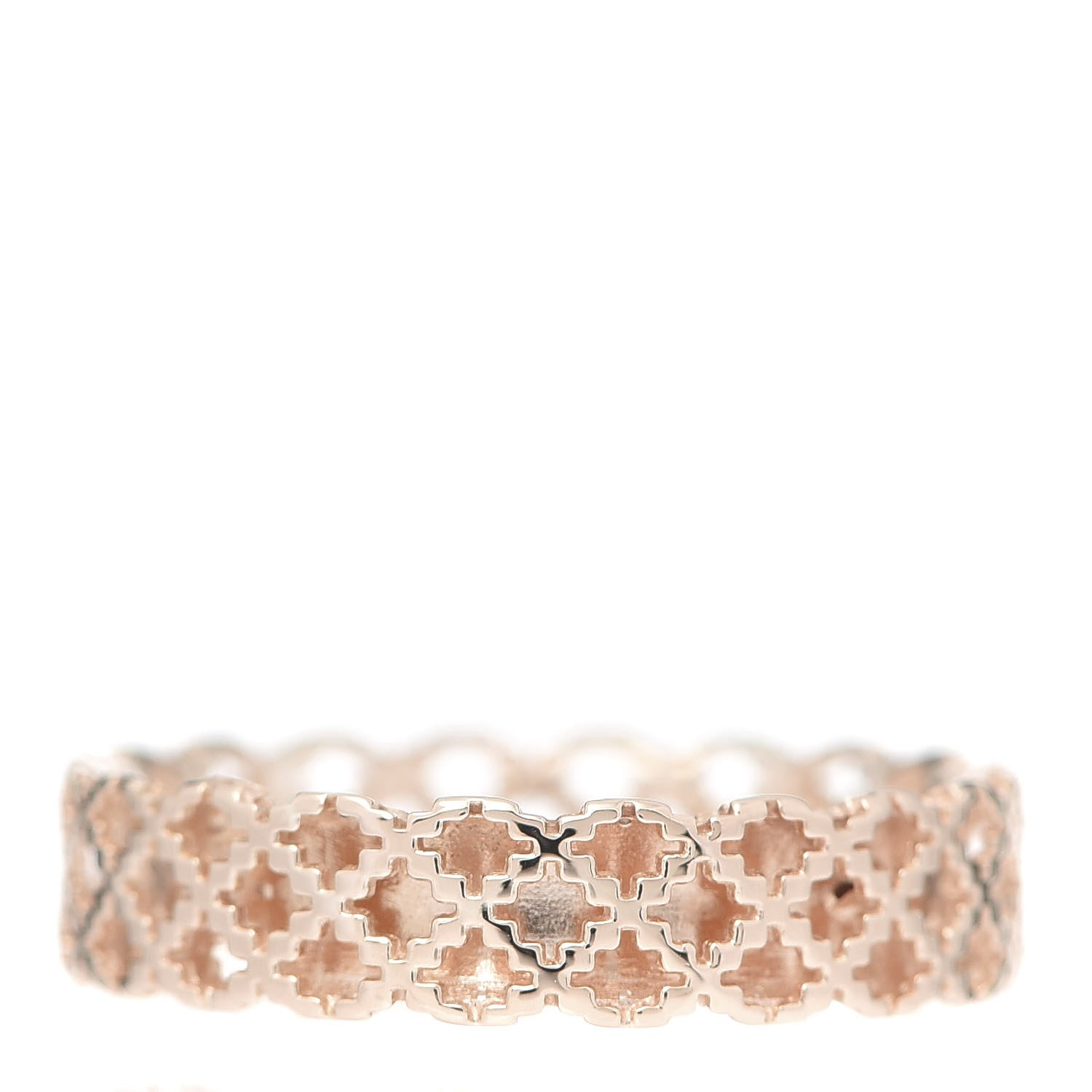 Gucci 18K Rose Gold Thin Diamantissima Ring 56 7.5 3 of 6