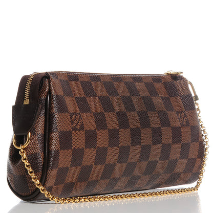 Louis Vuitton Damier Ebene Eva Clutch 3 of 8