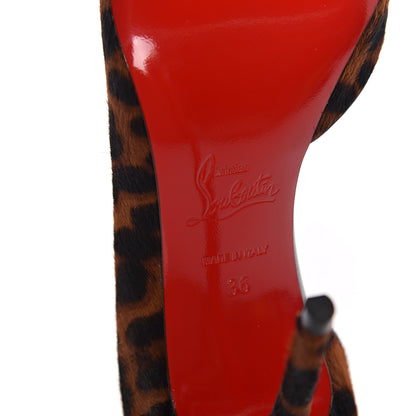 Christian Louboutin Pony Hair Dark Leopard Iriza 100 Pumps 36 Brown 6 of 10