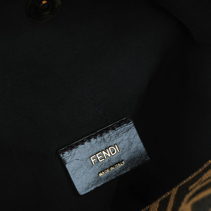 Fendi Zucca Vitello Artic Large Hobo Tobacco Castagna 6 of 7