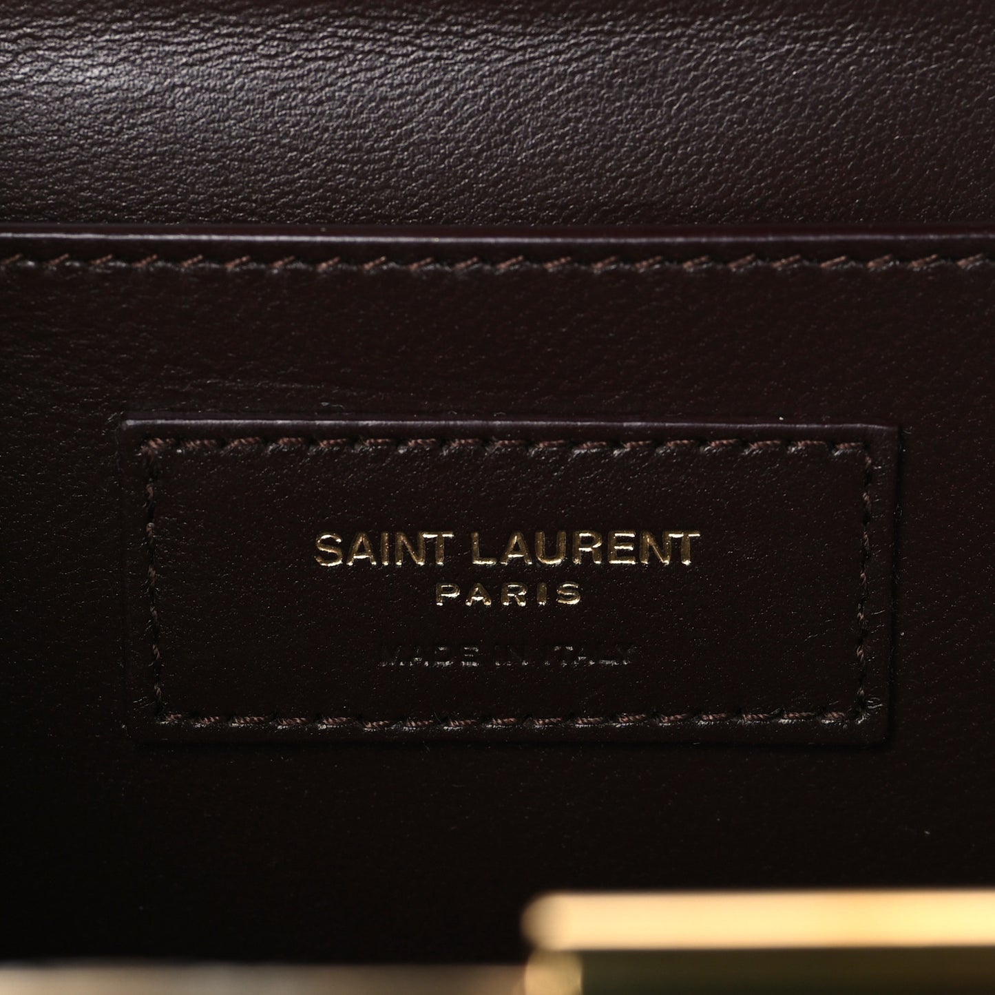 Lacquered Calfskin Crocodile Embossed Large Midnight