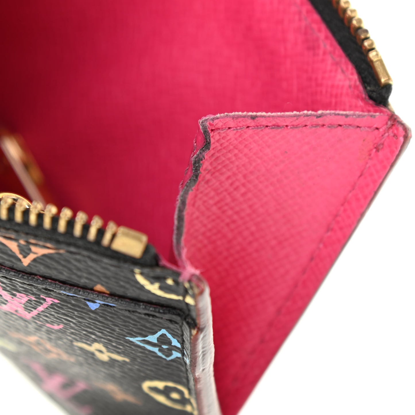 Monogram Multicolor Key Pouch Black Grenade