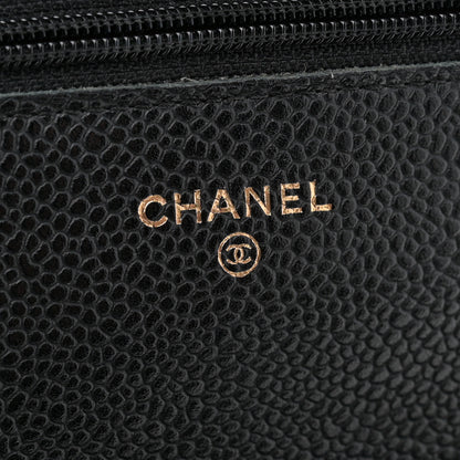 Chanel Caviar Quilted Wallet on Chain WOC Black 6 of 15