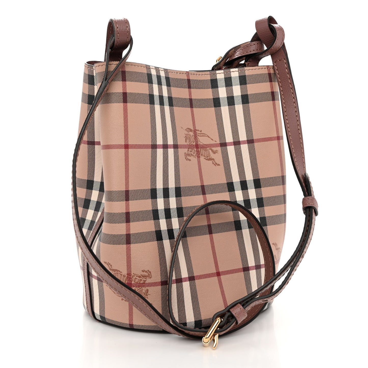 Haymarket Check Colours Small Lorne Bucket Crossbody Elderberry