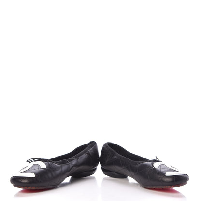 Chanel Lambskin Cambon Quilted Ballerina Flats 38 Black 8 of 18