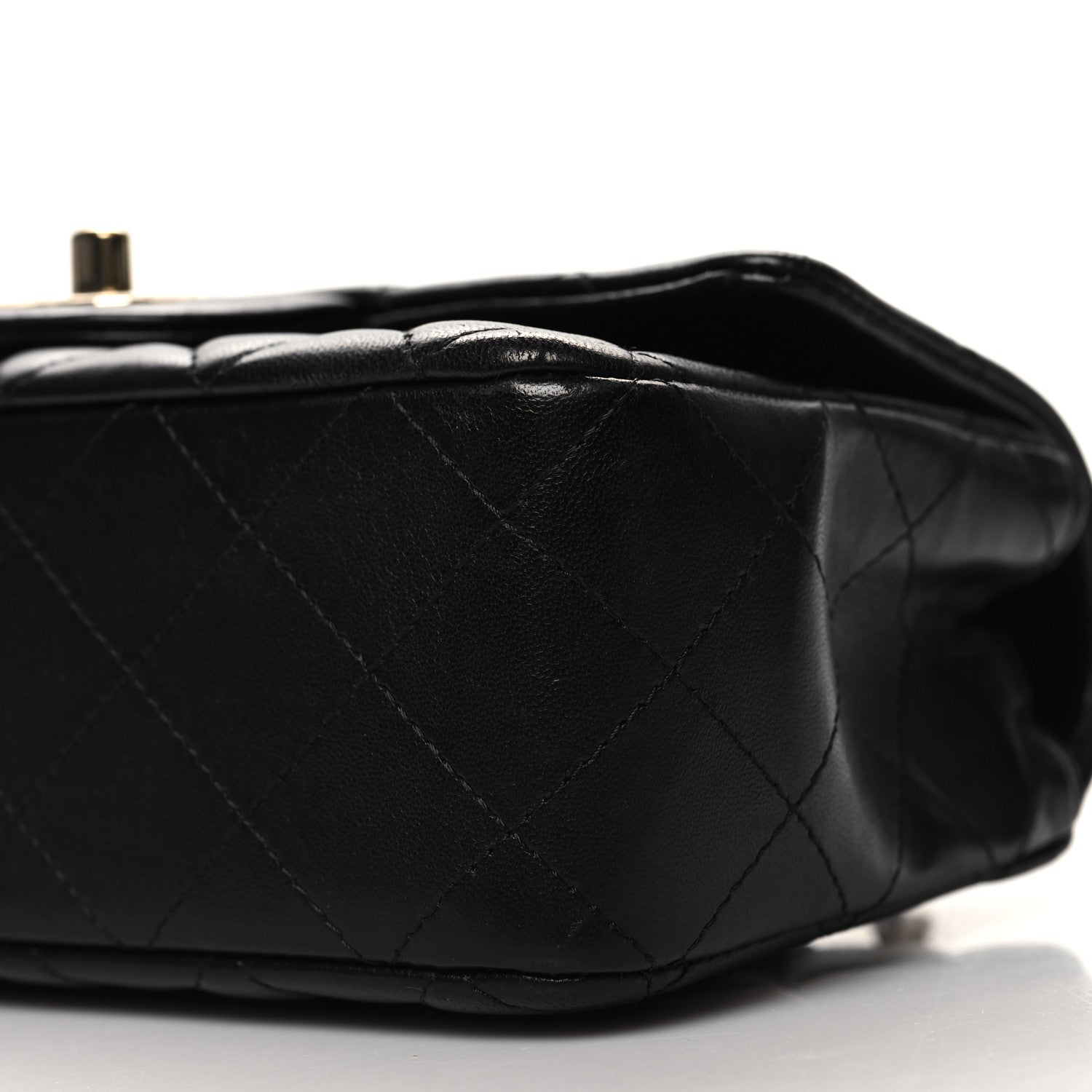 Chanel Lambskin Quilted Mini Rectangular Flap Black 10 of 10