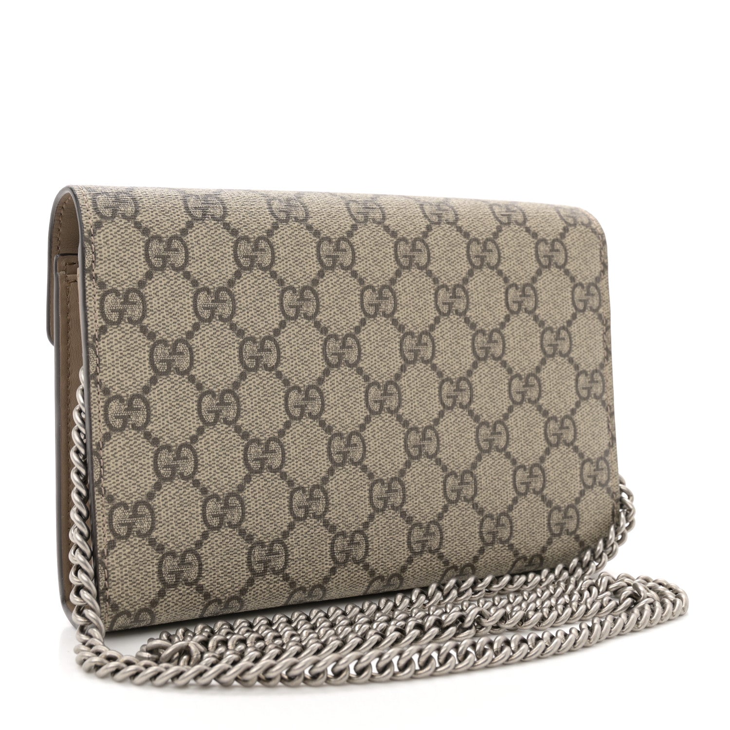 Gucci GG Supreme Monogram Mini Dionysus Chain Wallet Beige Taupe 3 of 13