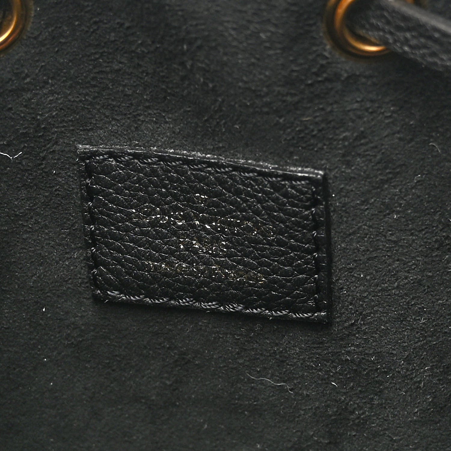 Louis Vuitton Calfskin Lockme Bucket MM Black 6 of 9