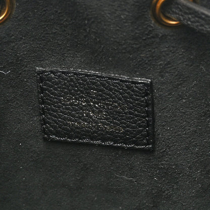 Louis Vuitton Calfskin Lockme Bucket MM Black 6 of 9