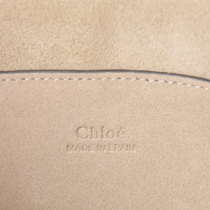 Chloe Suede Calfskin Small Faye Shoulder Bag Motty Grey 6 of 10