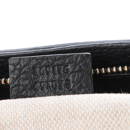 Gucci Pebbled Calfskin Small Soho Top Handle Bag Black 8 of 9