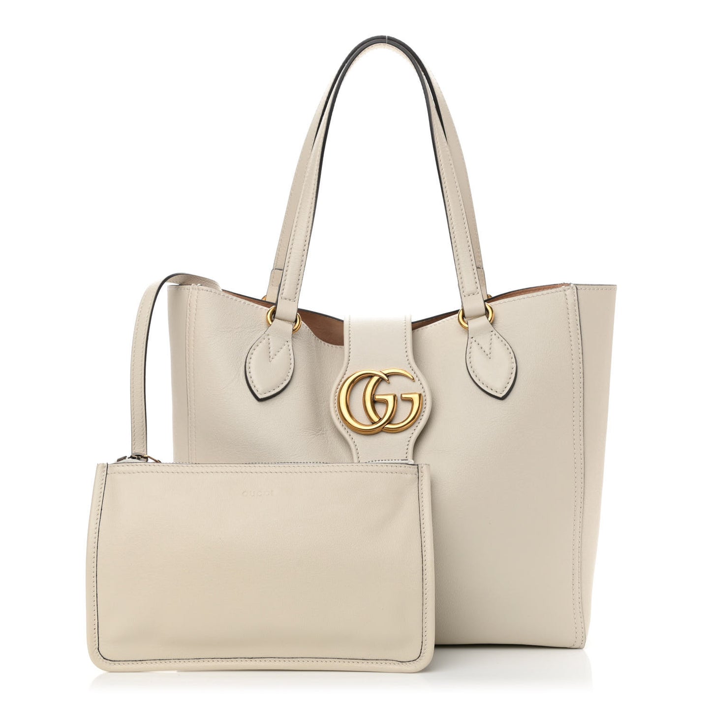 New Sakai Calfskin Lux Small Dahlia Tote Mystic White
