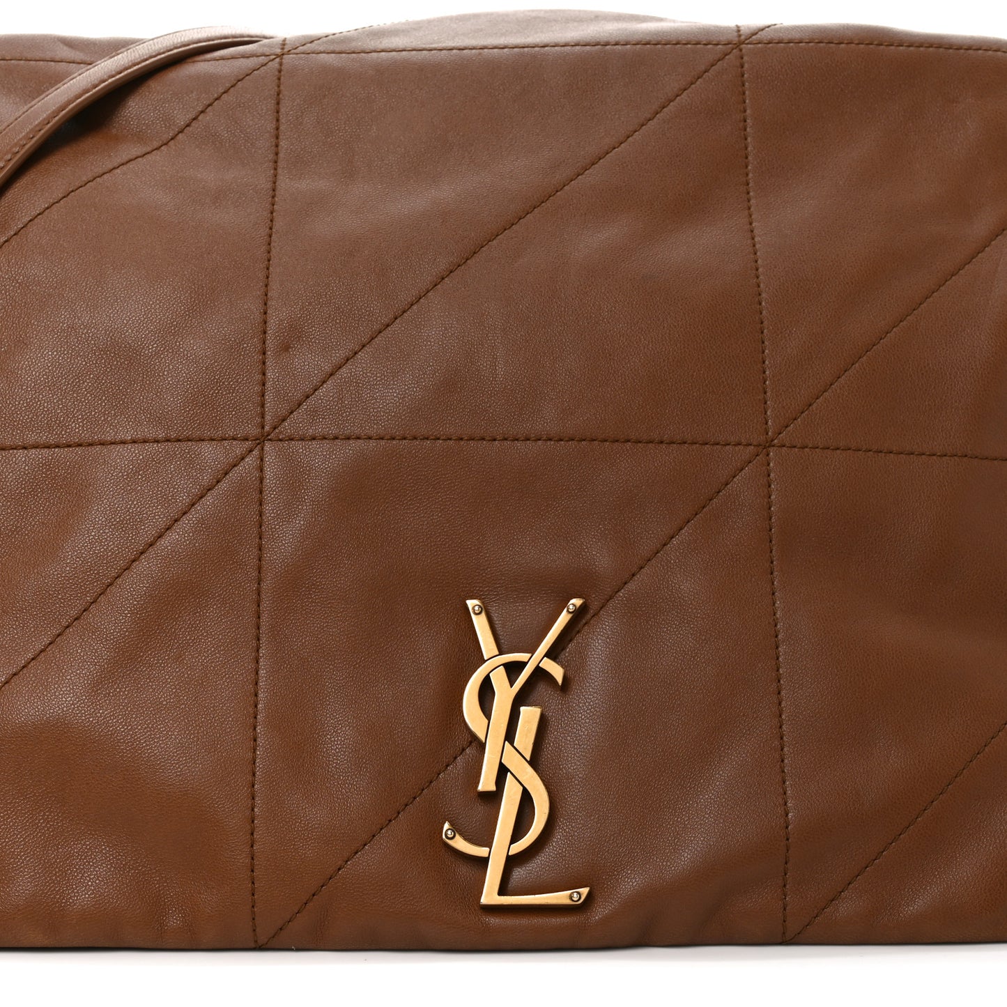 Lambskin Matelasse Monogram Large Jamie 4.3 Light Fox