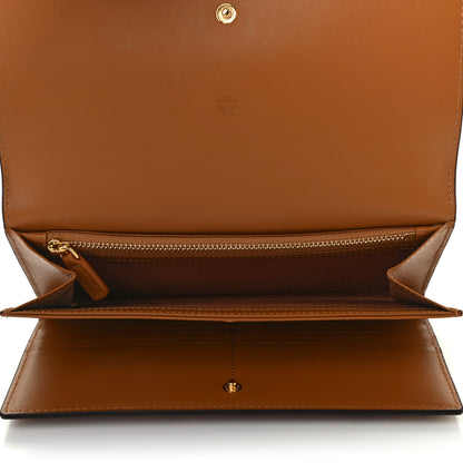 MCM Visetos Large Trifold Flap Wallet Cognac 5 of 8