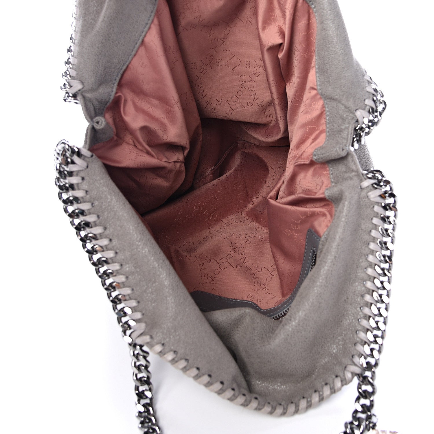 Stella McCartney Shaggy Deer Falabella Fold Over Tote Grey 4 of 9