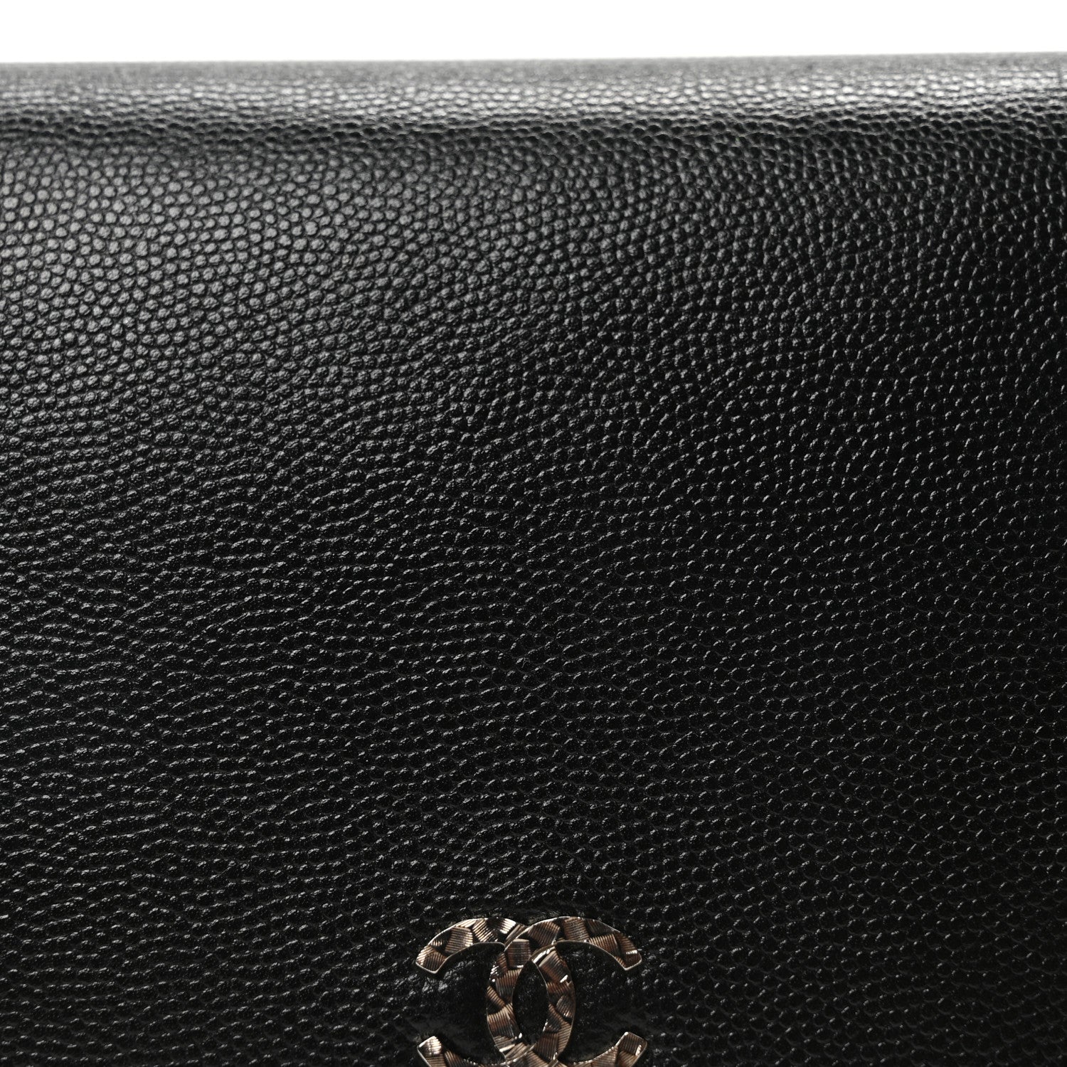 Chanel Caviar CC Yen Wallet Black 7 of 9