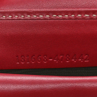 Gucci Monogram Calfskin Ladies Web Long Wallet Red 7 of 10