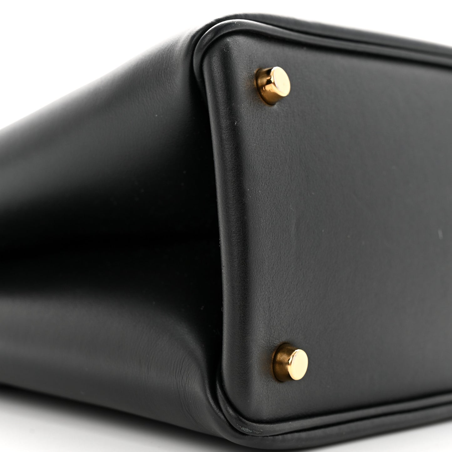 Vitello Virtus Top Handle Shoulder Bag Black
