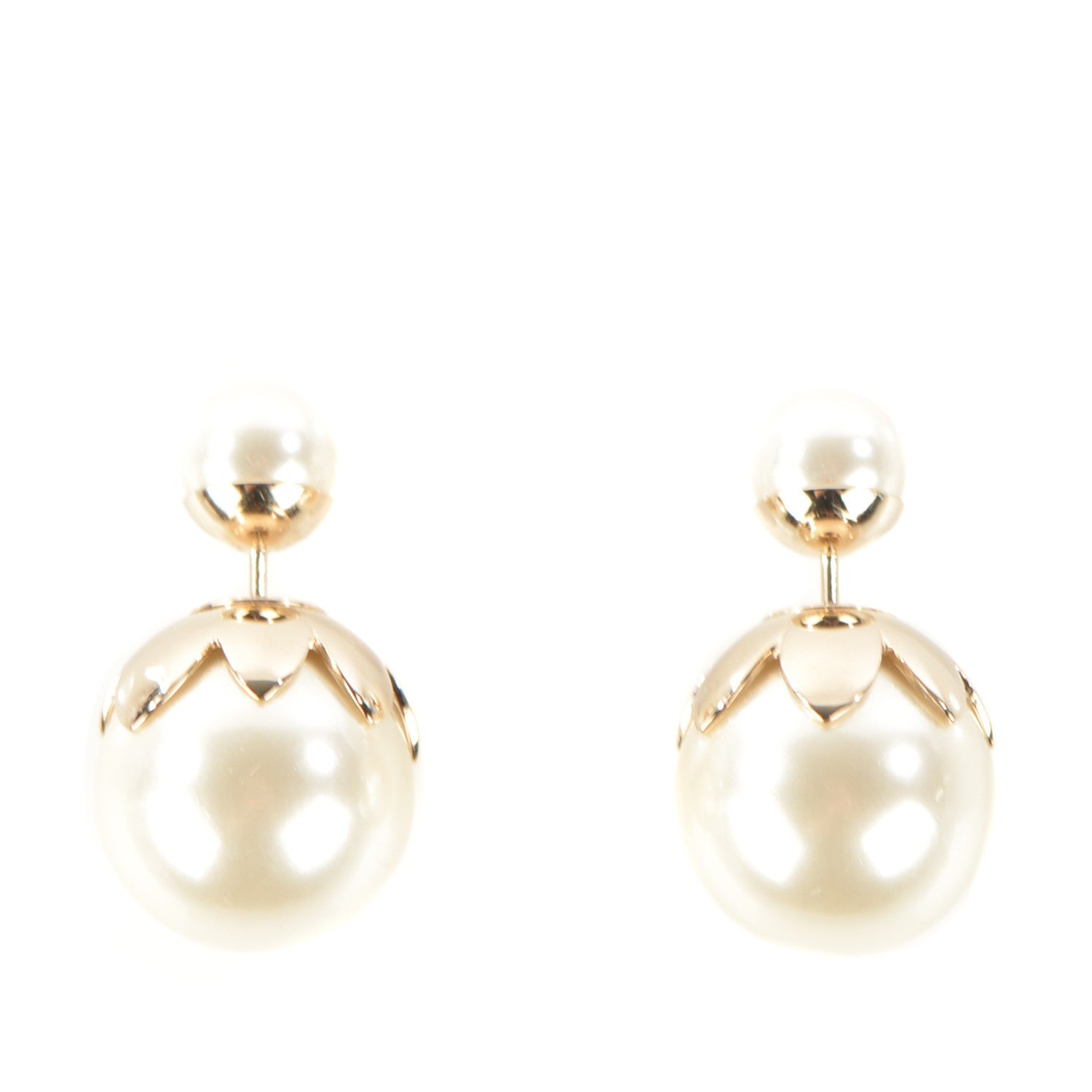 Christian Dior Pearl Mise En Dior Tribal Earrings 1 of 5