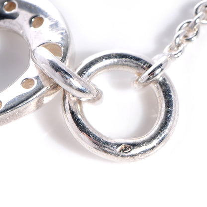 Hermes Sterling Silver Horseshoe Toggle Necklace 5 of 7