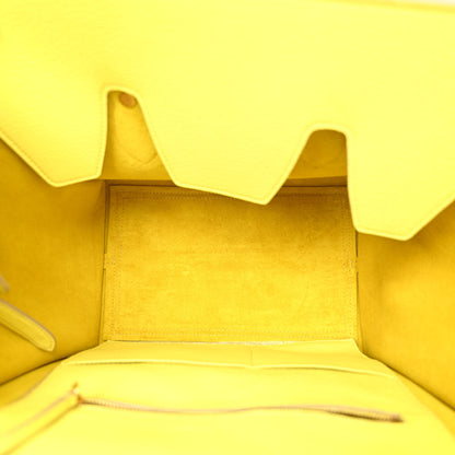 Celine Crisped Calfskin Mini Tie Knot Tote Fluo Yellow 5 of 10