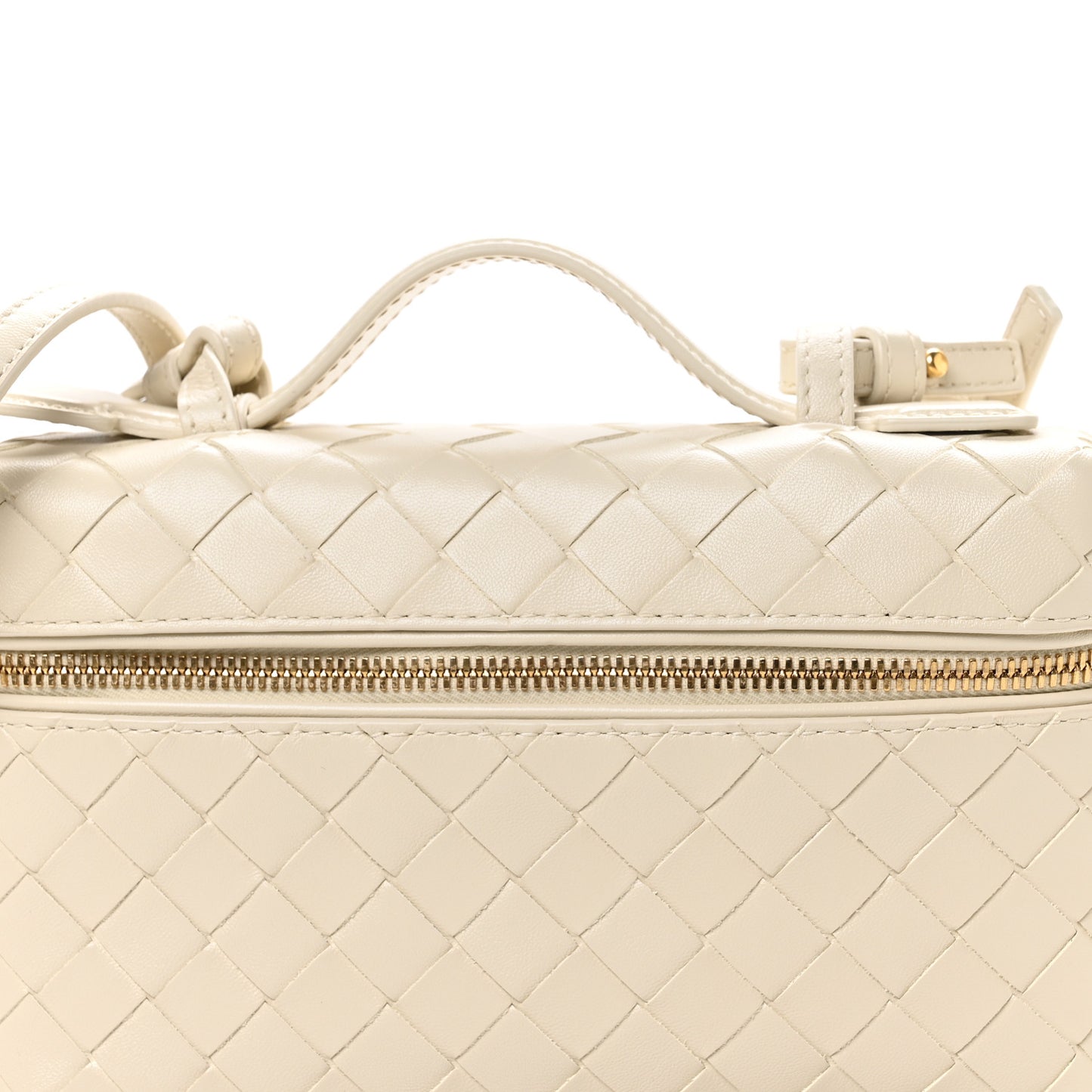 Calfskin Intrecciato Bang Bang Vanity Case Sea Salt