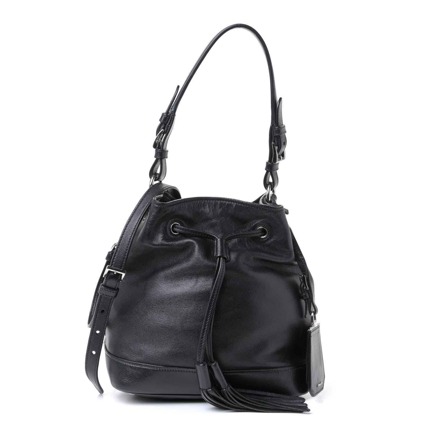 Prada Soft Calf Bucket Bag Black 1 of 6