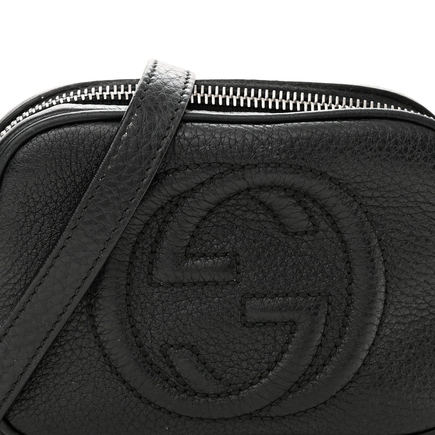 Gucci Pebbled Calfskin Children's Mini Soho Disco Messenger Bag Black 8 of 15