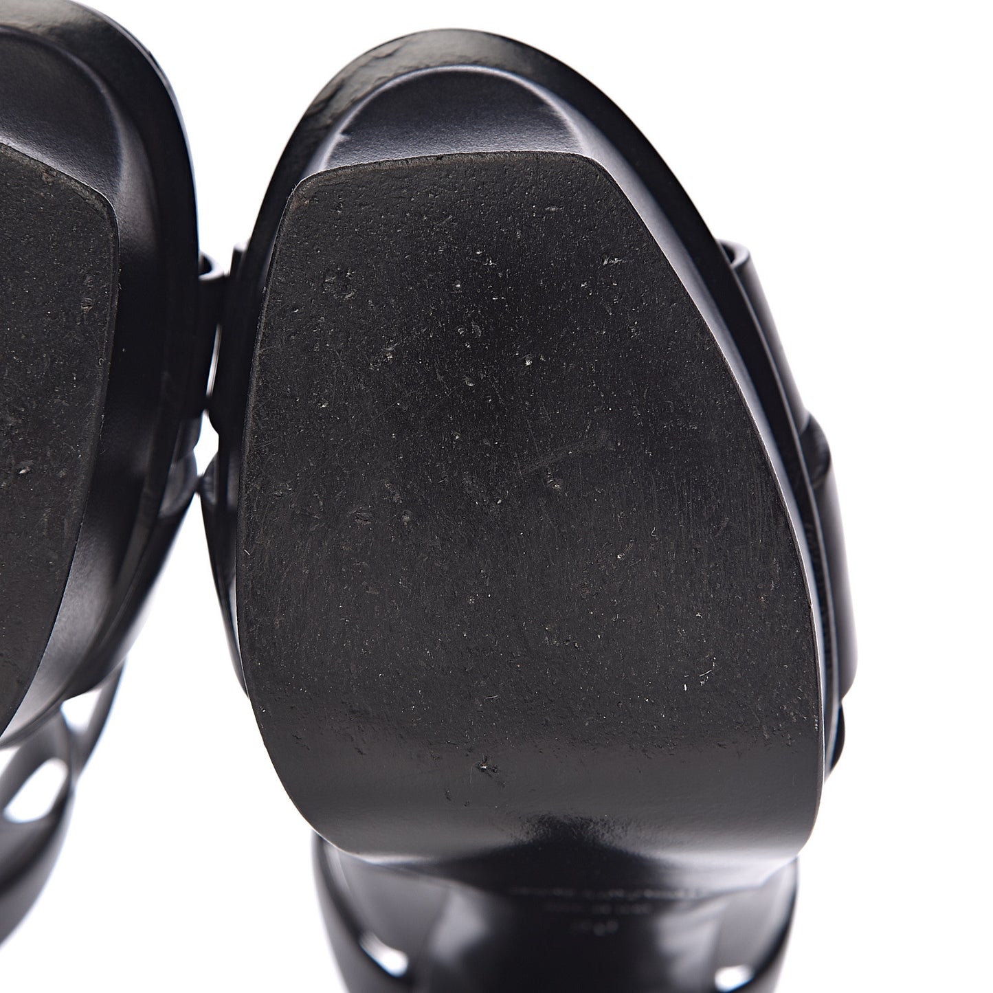 Calfskin Tribute 105 Platform Sandals 36 Black