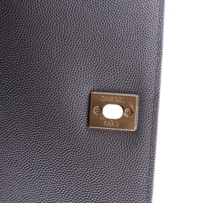 Chanel Caviar Quilted Small Coco Handle Flap Dark Grey 9 of 11