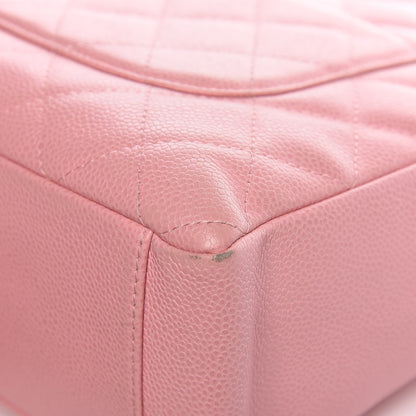 Chanel Caviar Quilted Petit Shopping Tote PST Pink 16 of 21