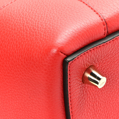 Christian Louboutin Suede Grained Calfskin Studded Small Eloise Tote Red 9 of 10