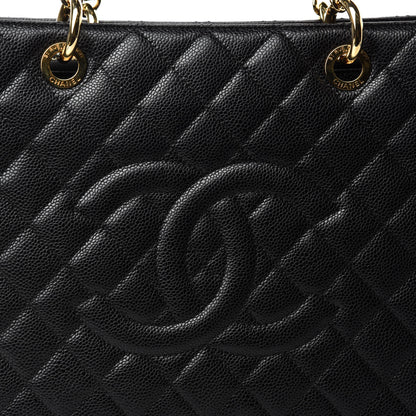 Chanel Caviar Quilted Grand Shopping Tote GST Black 10 of 11