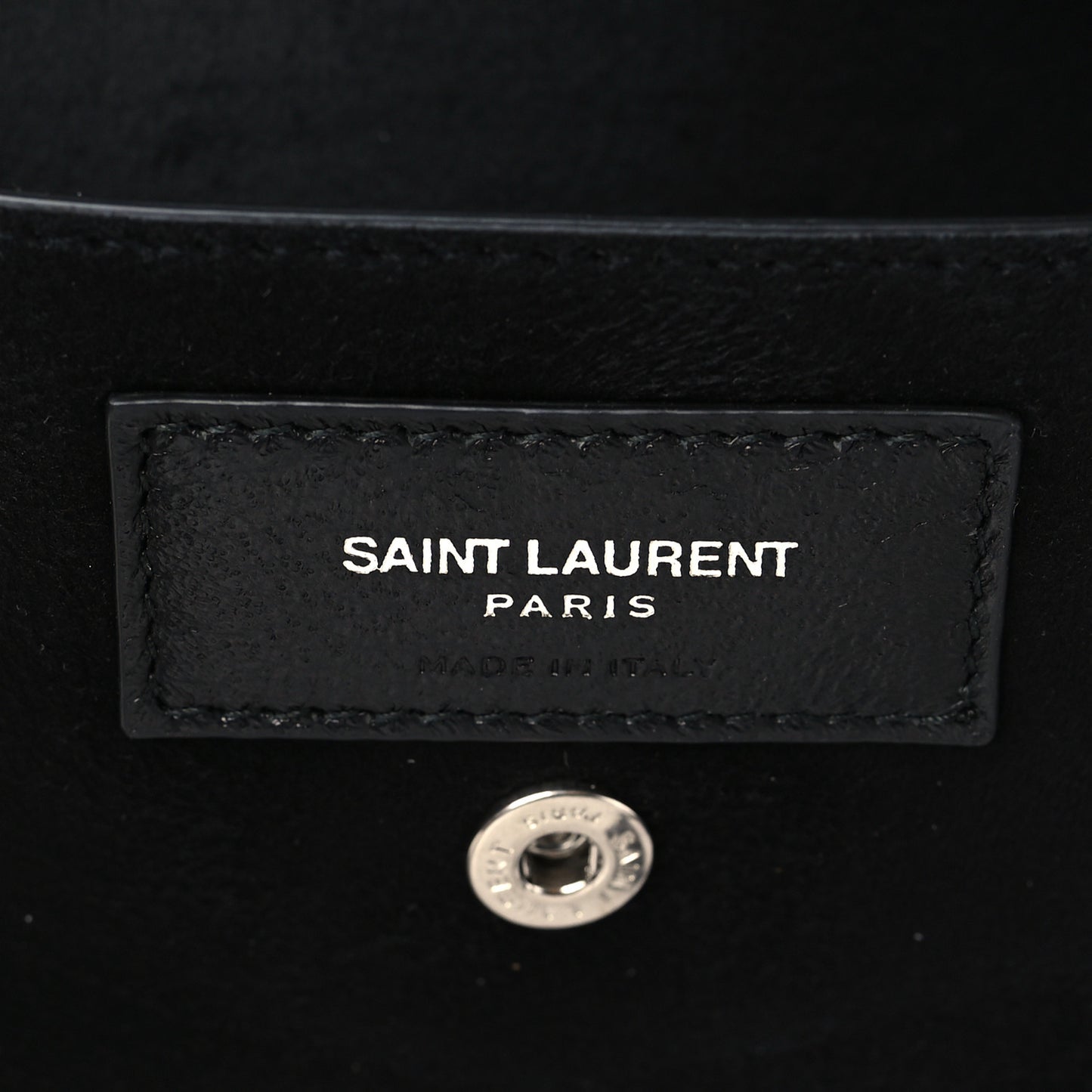 Lambskin Teddy Drawstring Bag Black