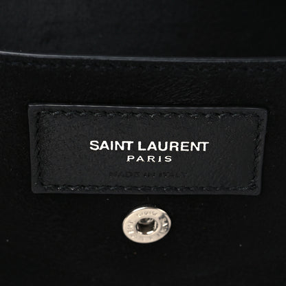 Saint Laurent Lambskin Teddy Drawstring Bag Black 8 of 11
