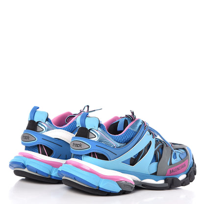 Balenciaga Mesh Nylon Womens Track Sneakers 41 Blue Black 4 of 7