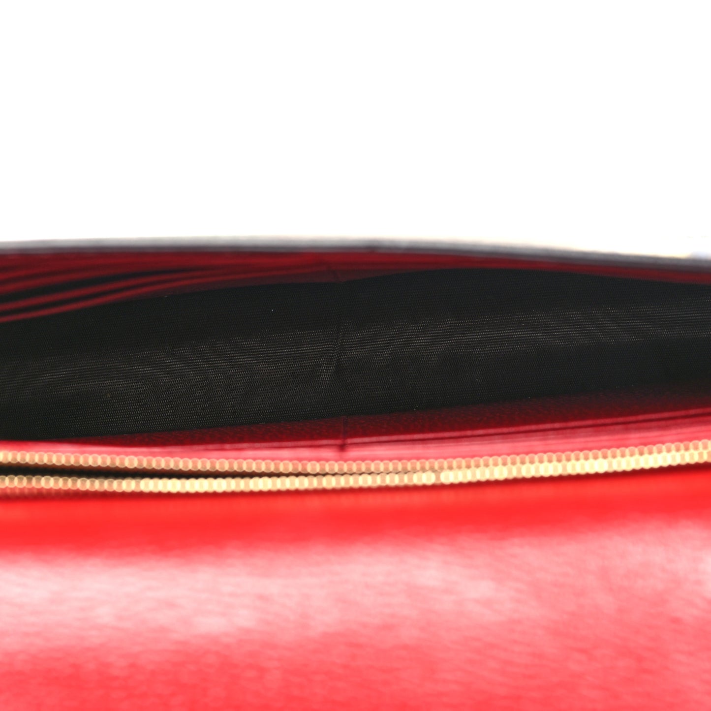 GG Supreme Monogram Tian Chain Wallet Beige Multicolor Red