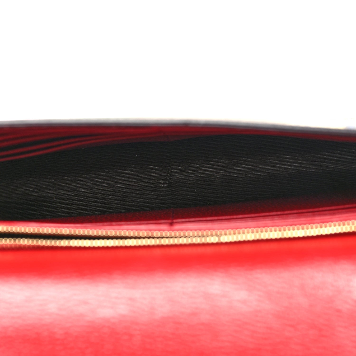 Gucci GG Supreme Monogram Tian Chain Wallet Beige Multicolor Red 5 of 9