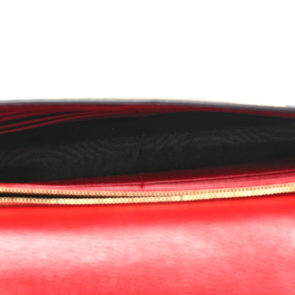 Gucci GG Supreme Monogram Tian Chain Wallet Beige Multicolor Red 5 of 9