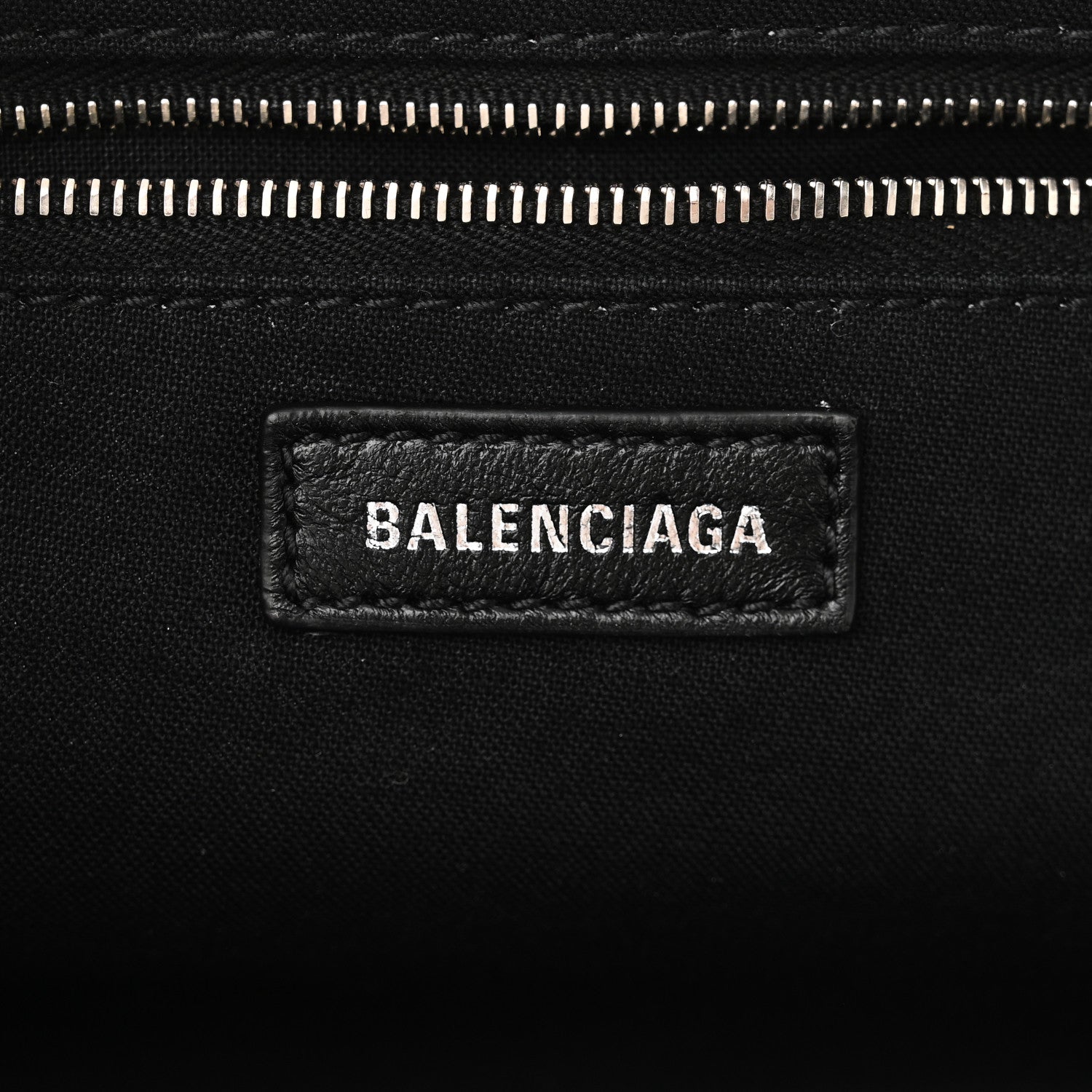 Balenciaga Shiny Supple Calfskin Logo Crocodile Embossed Cloud Clutch XS White 6 of 11