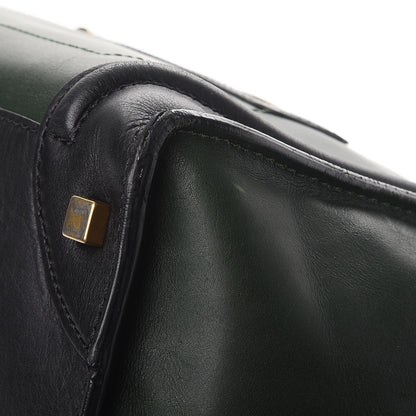 Celine Smooth Calfskin Mini Bi-Color Luggage Forest Black 16 of 18