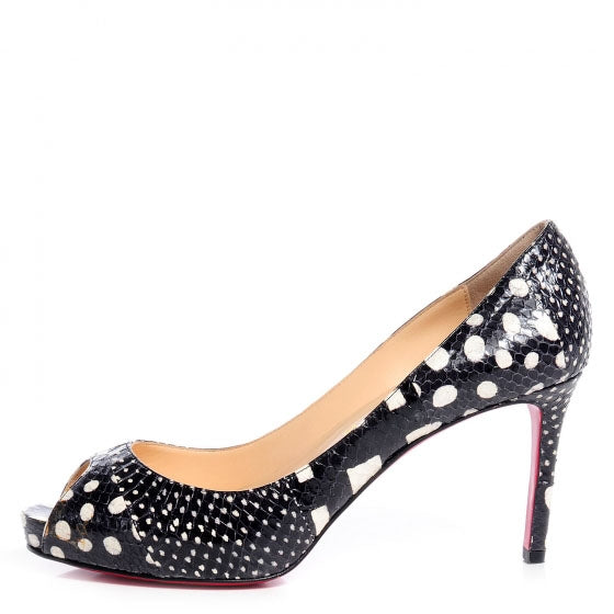 Watersnake Patchwork No Matter 85 Pumps 37 Black White
