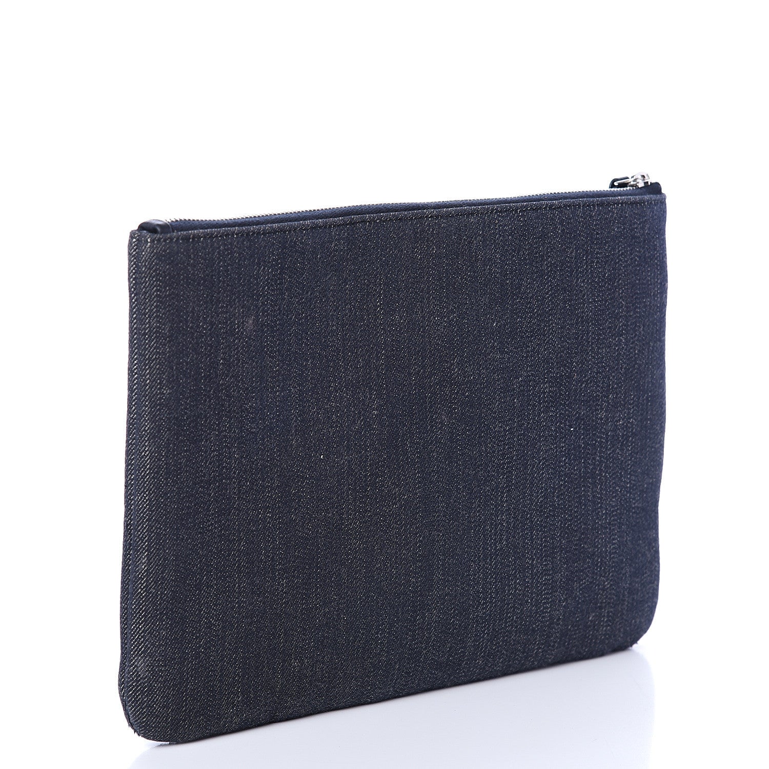 Chanel Denim Medium Deauville Pouch Dark Blue 2 of 6