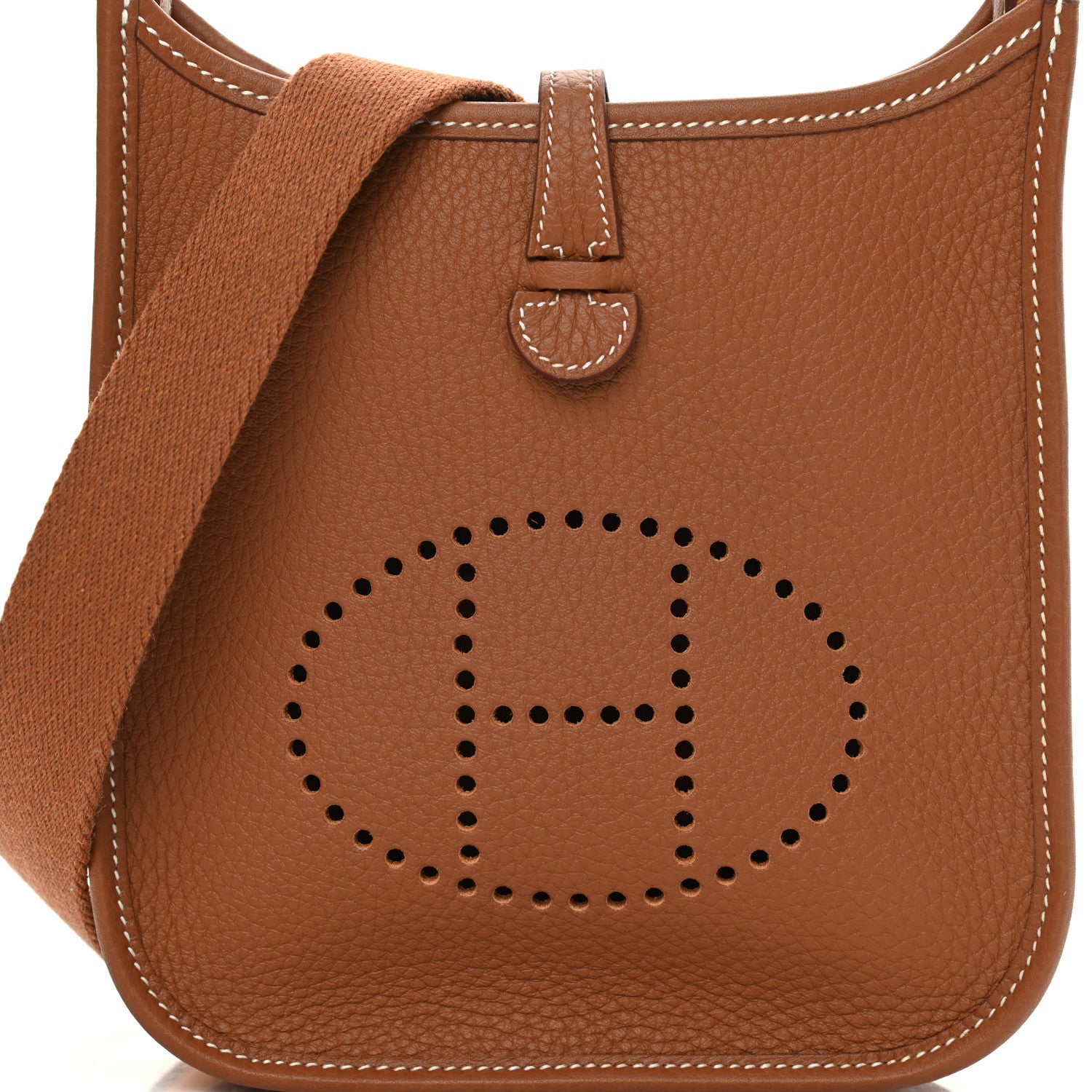 Hermes Taurillon Clemence Evelyne TPM Gold 7 of 10