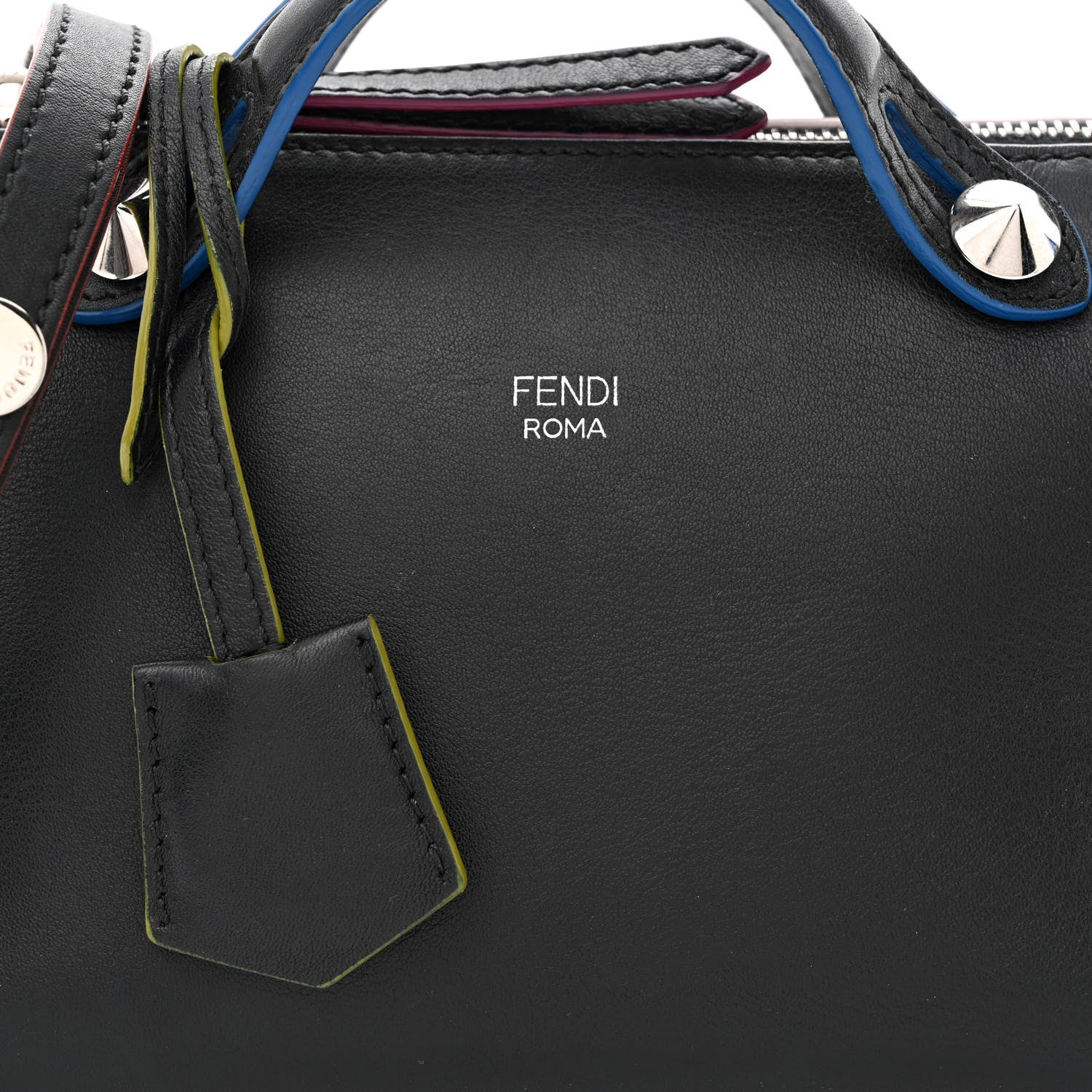 Fendi Vitello Dolce Crystal Croc Tail Mini By The Way Boston Bag