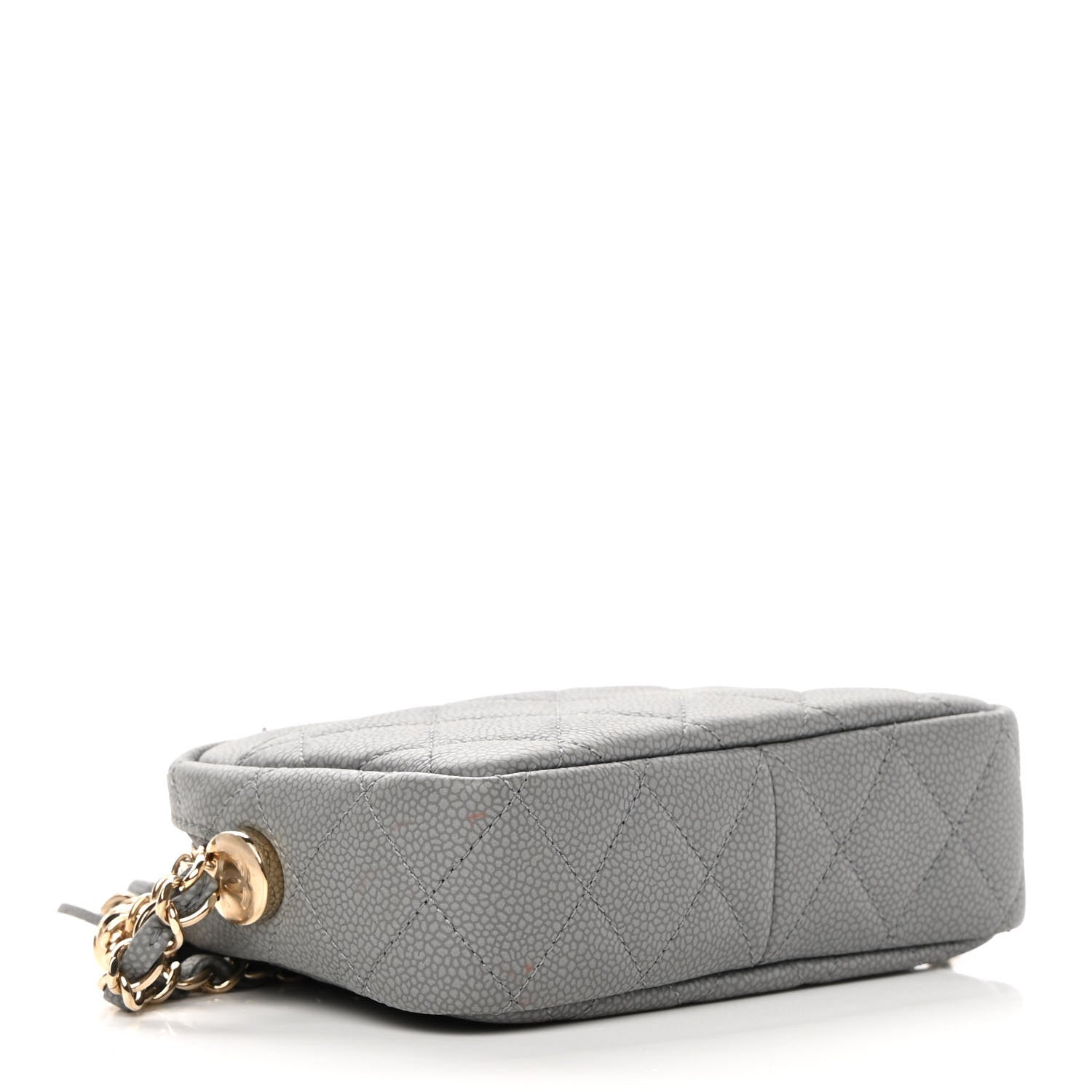 Chanel Caviar Quilted Mini Coco Tassel Camera Case Grey 4 of 12