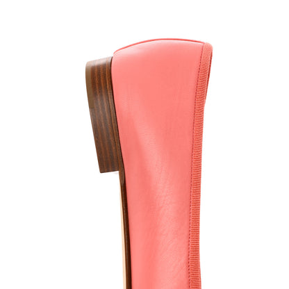 Chanel Goatskin Cap Toe CC Ballerina Flats 37 Pink 10 of 11