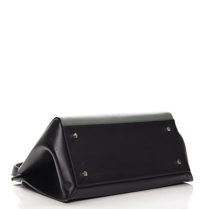 Celine Calfskin Large Bi-Color Edge Shoulder Bag Almond 4 of 8