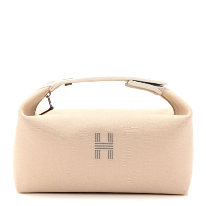 Hermes Canvas Small Bride-A-Brac Pouch Natural 1 of 6